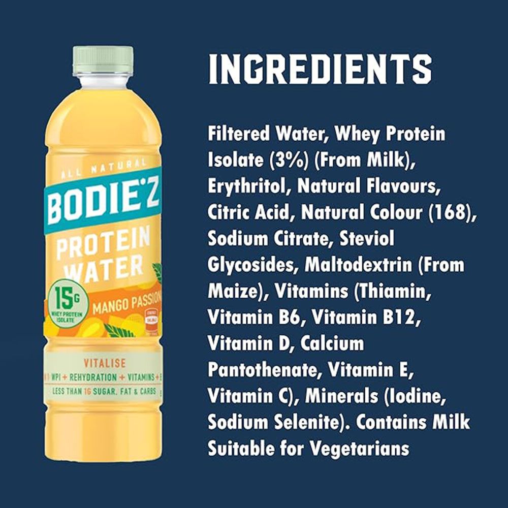 Bodie'z - Protein Water - Mango Passion - 500 ml