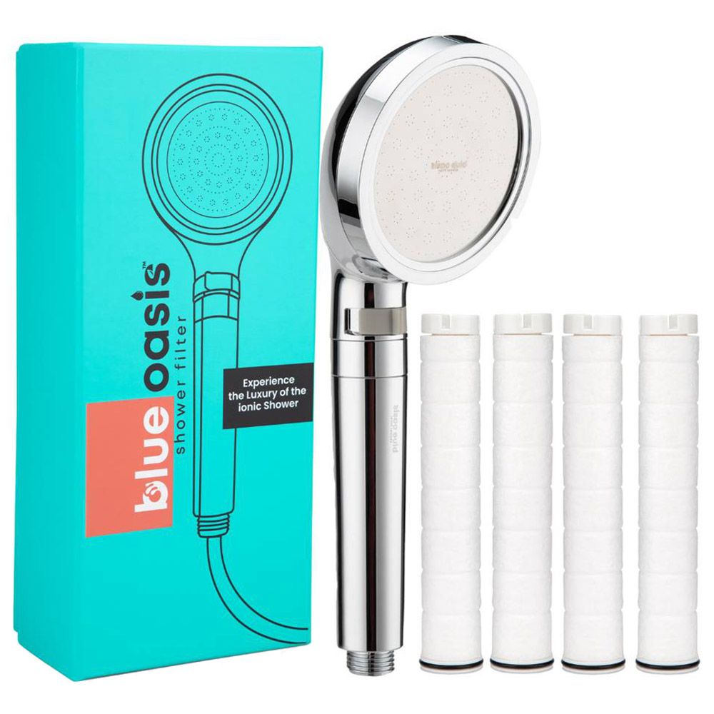 Blue Oasis - Ionic Shower Filter With Cartridges - 5 Pcs