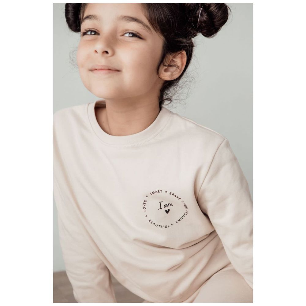 Elli Junior - I Am! Organic Sweatshirt - Beige