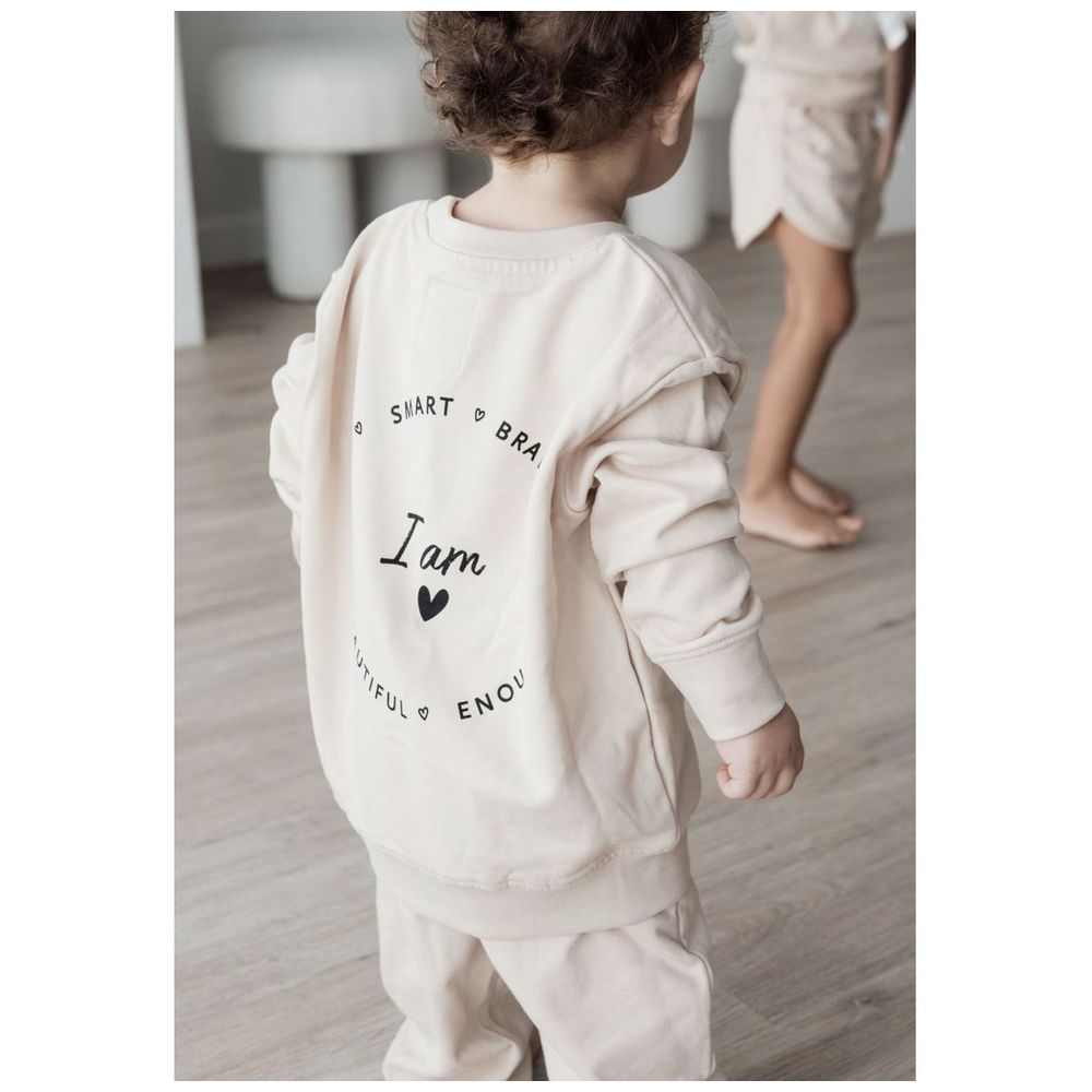 Elli Junior - I Am! Organic Sweatshirt - Beige