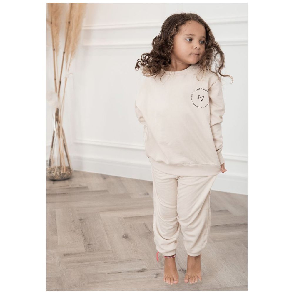 Elli Junior - I Am! Organic Sweatpants - Beige