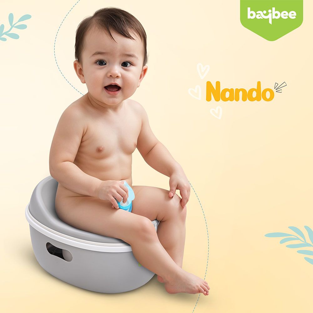 Baybee - Nando 3-In-1 Baby Potty Training Toilet Seat - Grey