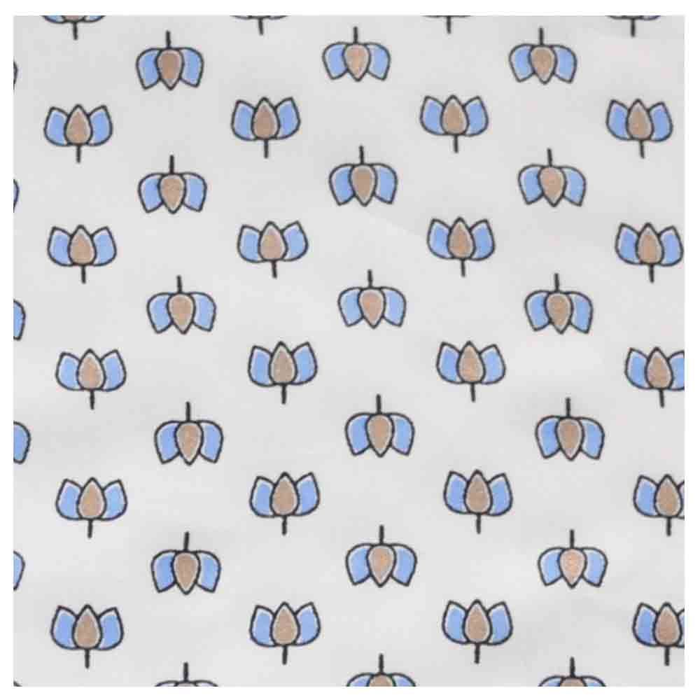 The Baby Atelier - Organic Baby Pillow Cover With fillers - Lotus Print