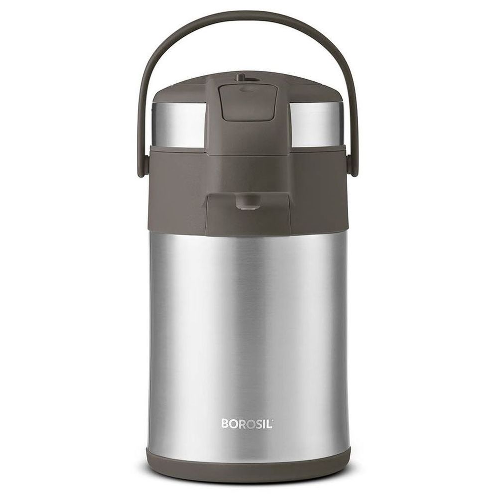 Borosil - Vacuum Insulated Airpot Flask - Silver -3 L