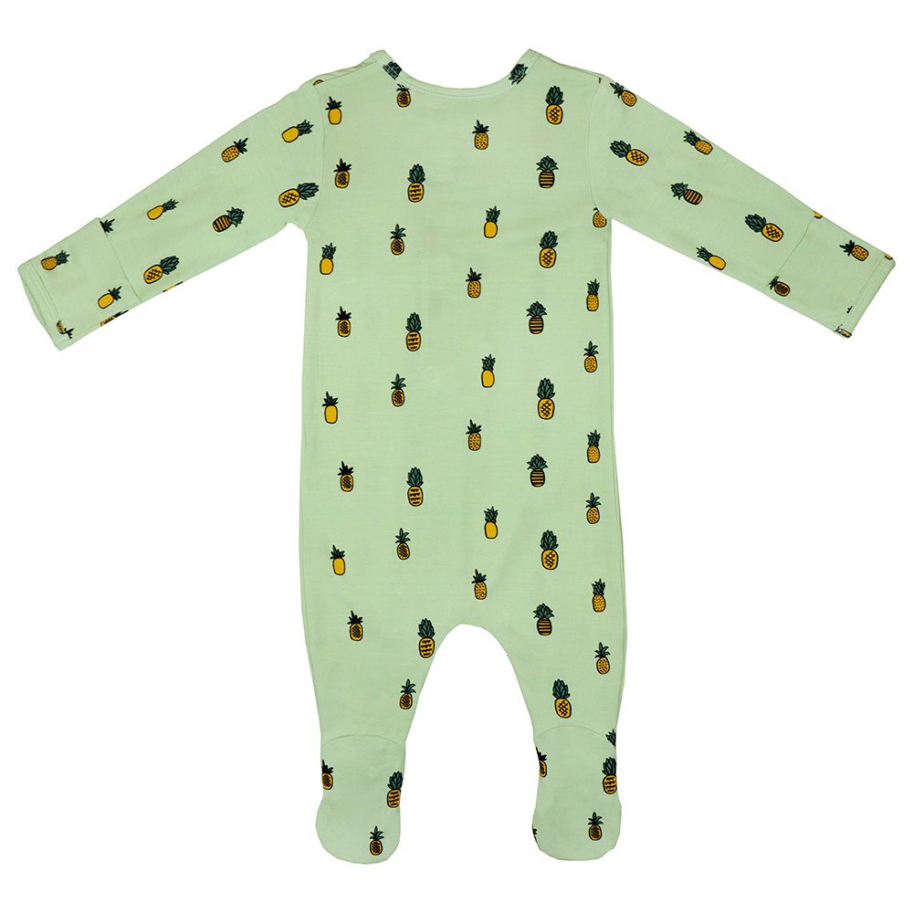 Bumbabae - Magnetic Clasp Sleepsuit - Fine Pineapple