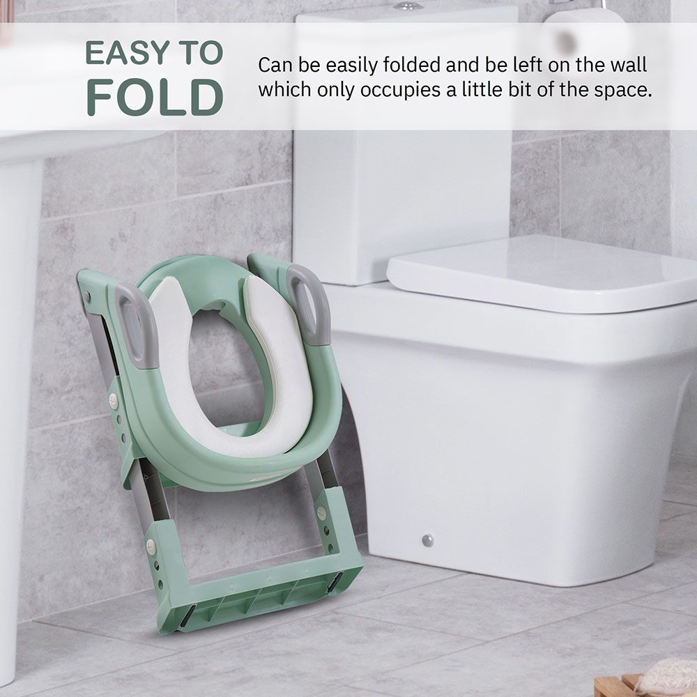 Baybee - Aura Western Toilet Potty Seat For Kids - Green