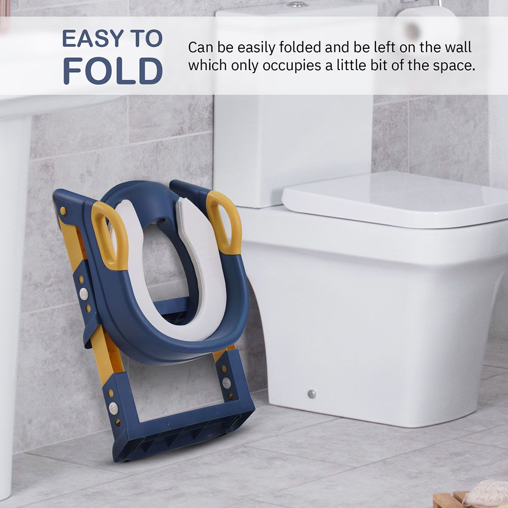 Baybee - Aura Western Toilet Potty Seat - Blue/Yellow