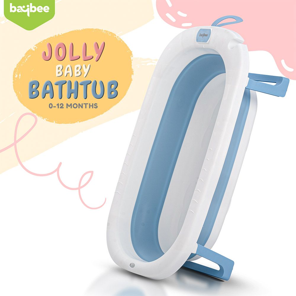 Baybee - Foldable Baby Bath Tub - Blue