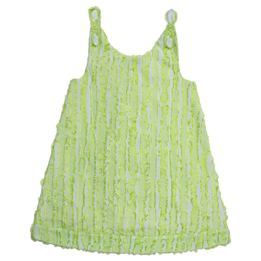 Jules & Juliette - Becca Sleeveless Baby Dress - Pistachio Fluo