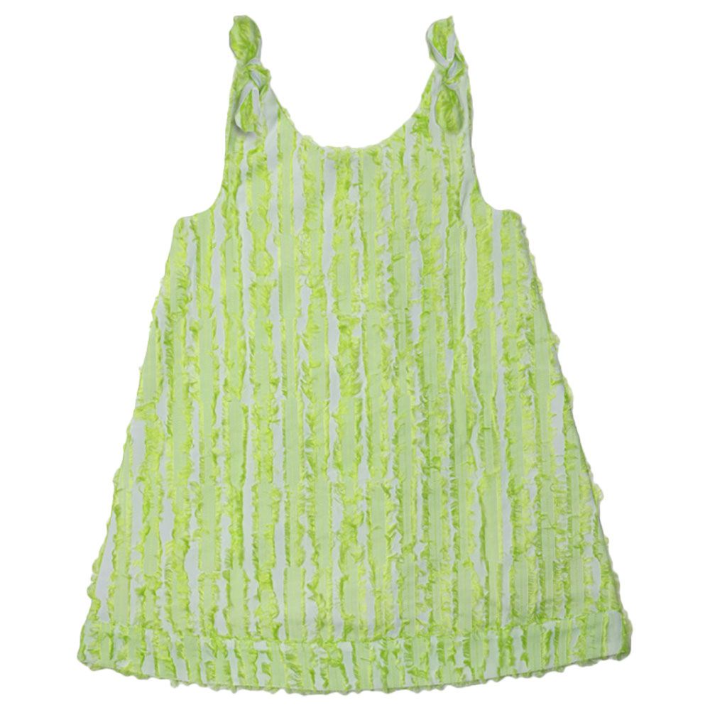 Jules & Juliette - Becca Sleeveless Baby Dress - Pistachio Fluo