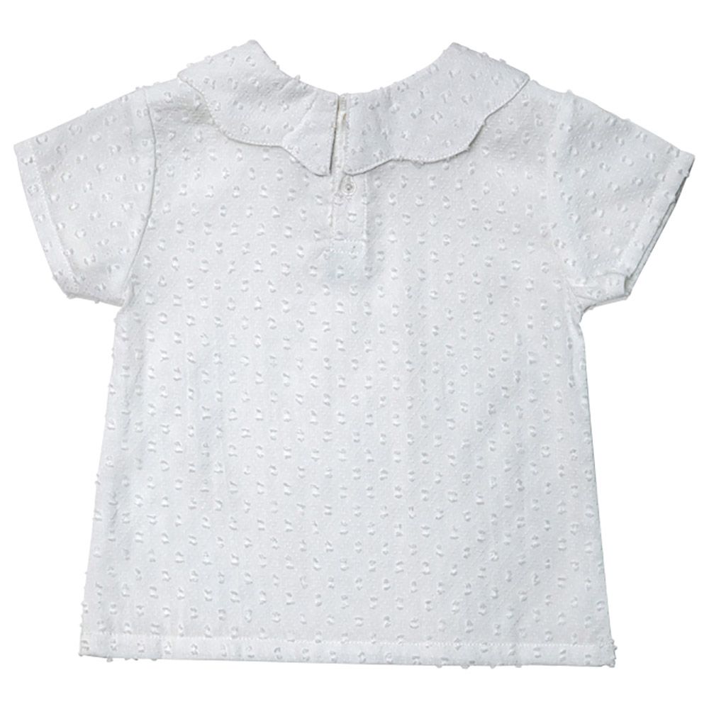 Jules & Juliette - Betina Baby Short Sleeves Blouse - White