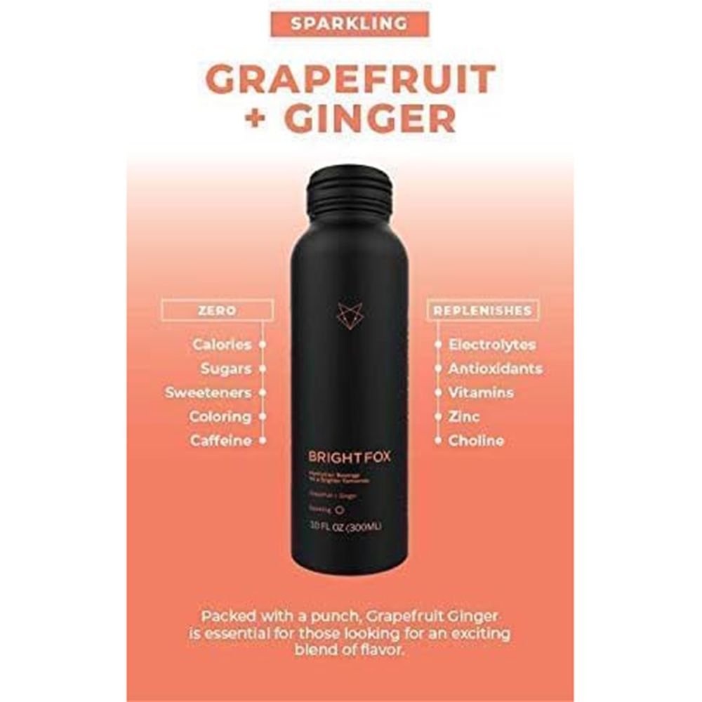 Brightfox - Vitamin Hydration Sparkling Water - Grapefruit And Ginger - 300 ml