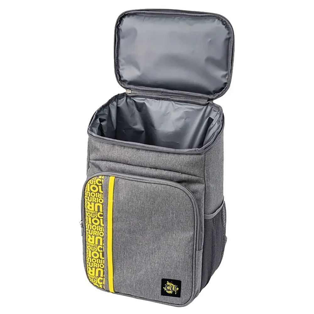 Biggdesign - Moods Up Curious Insulated Lunch Backpack - 19.1L - Grey/Yellow