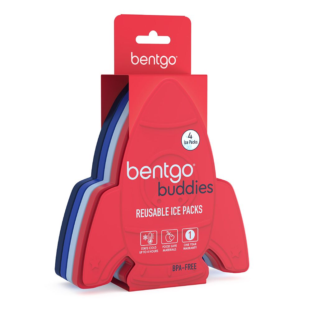 Bentgo - Buddies Reusable Ice Pack - Rocket - 4pcs