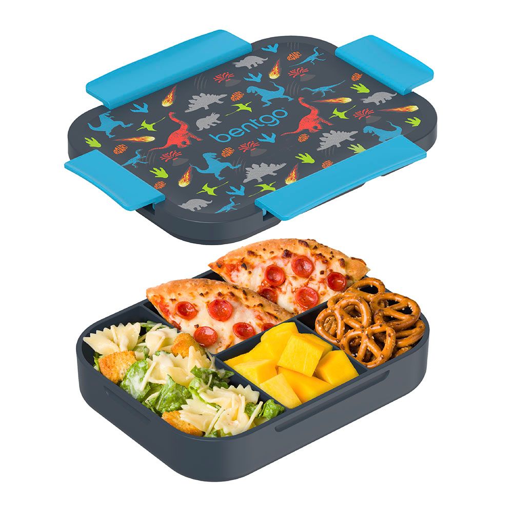 Bentgo - Kids Prints 4 Compartment Slim Lunchbox - Dino