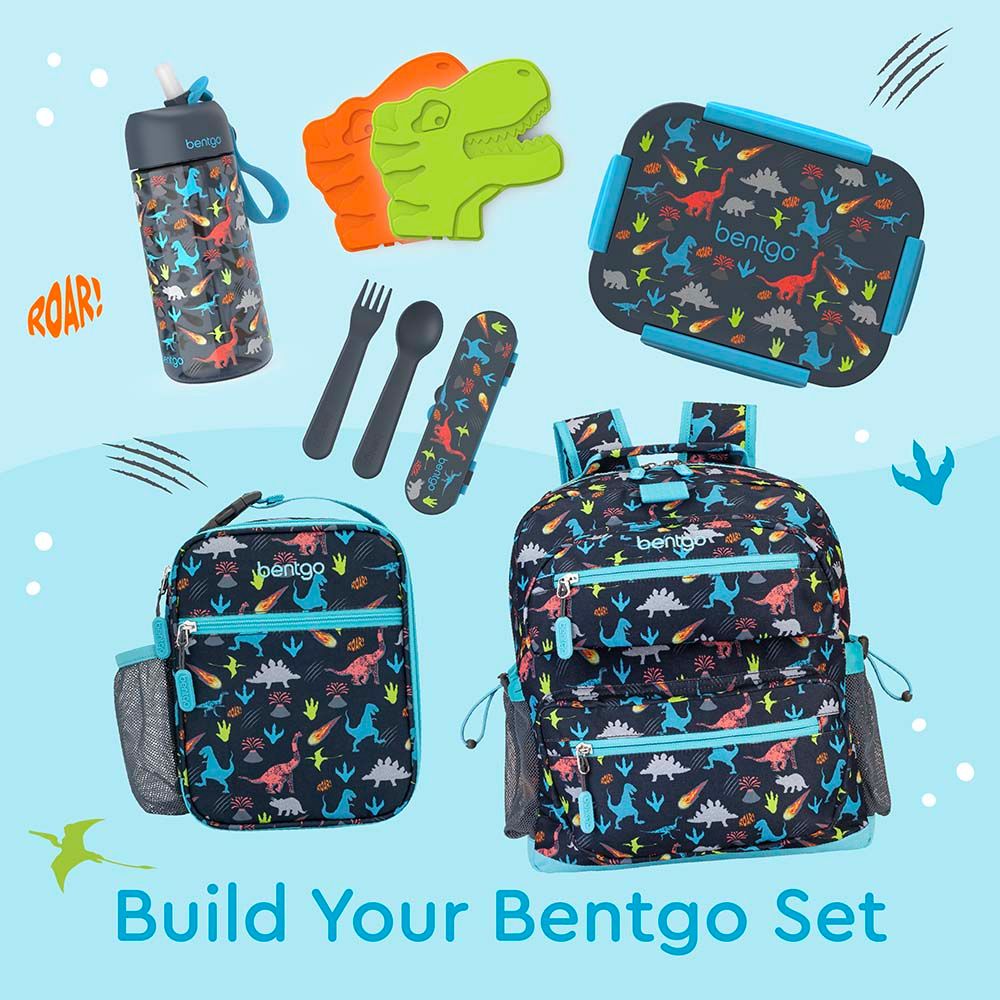 Bentgo - Kids Prints 4 Compartment Slim Lunchbox - Dino