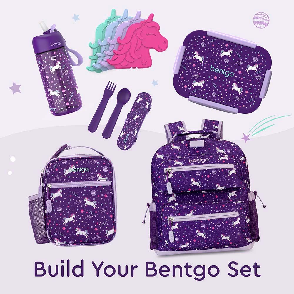 Bentgo - Kids Prints 4 Compartment Slim Lunchbox - Unicorn