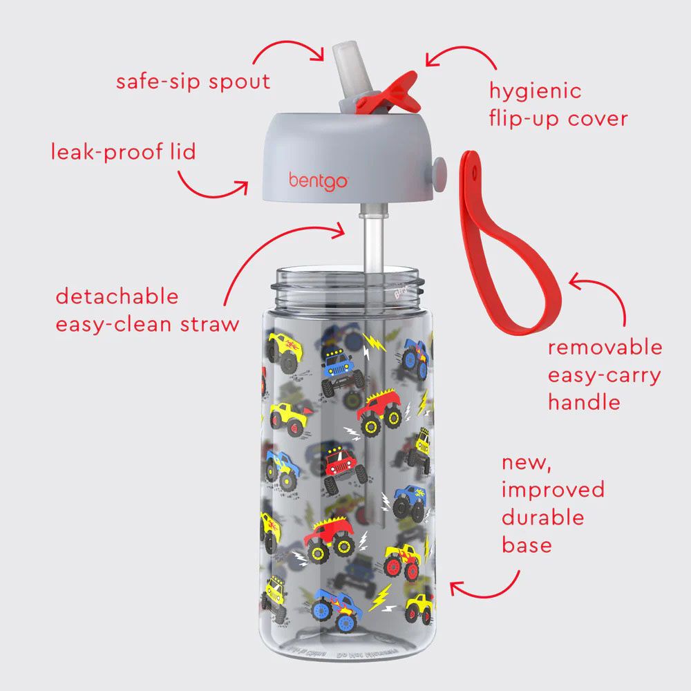 Bentgo - Kinds Water Bottle - Trucks - 450 ml