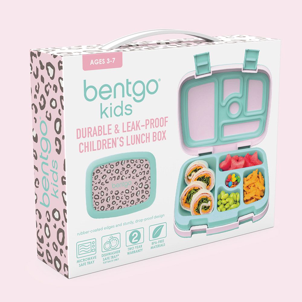 Bentgo - Kids Prints 5 Compartment Lunchbox - Leopard