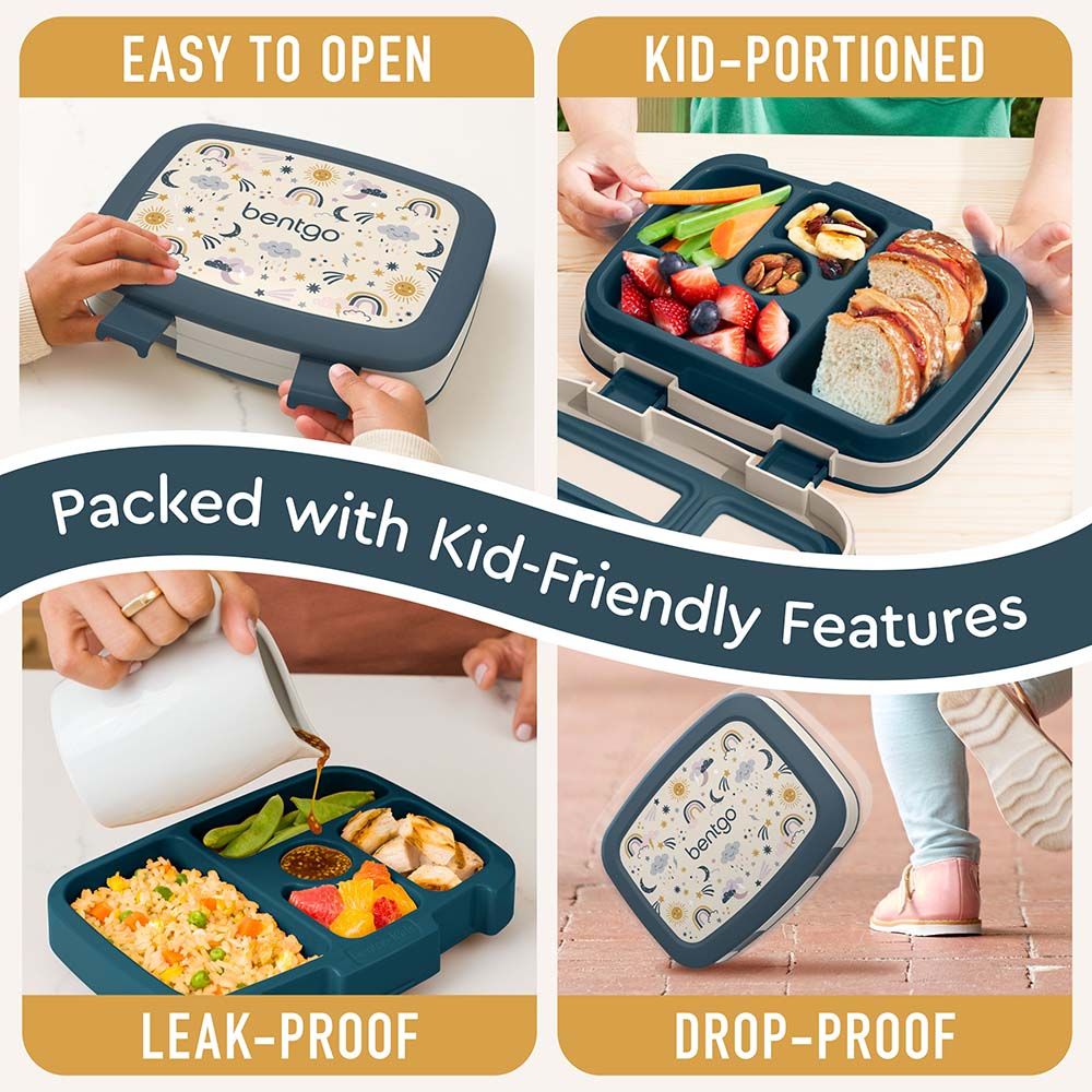 Bentgo - Kids Prints 5 Compartment Lunchbox - Skies