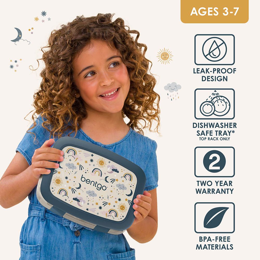 Bentgo - Kids Prints 5 Compartment Lunchbox - Skies