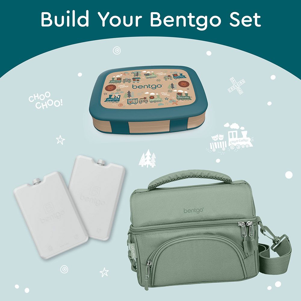 Bentgo - Kids Prints 5 Compartment Lunchbox - Trains