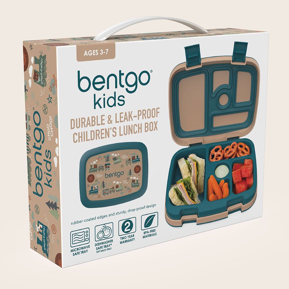 Bentgo - Kids Prints 5 Compartment Lunchbox - Trains