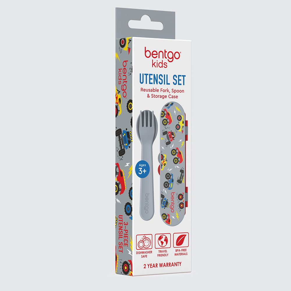 Bentgo - Kids Utensils Set - Trucks - 3pcs