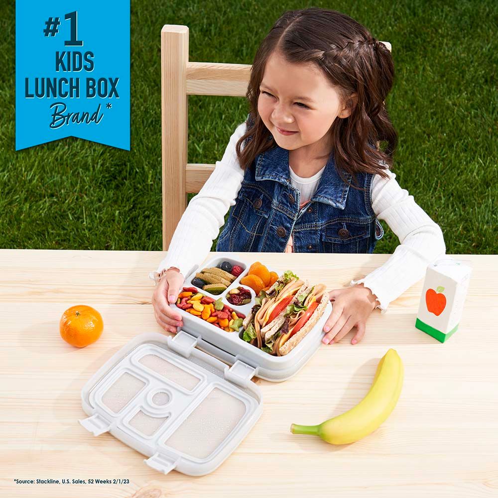 Bentgo - Kids Glitter 5 Compartment Lunchbox - Silver