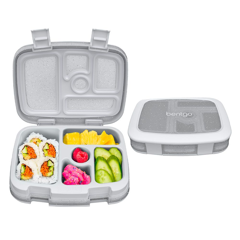 Bentgo - Kids Glitter 5 Compartment Lunchbox - Silver