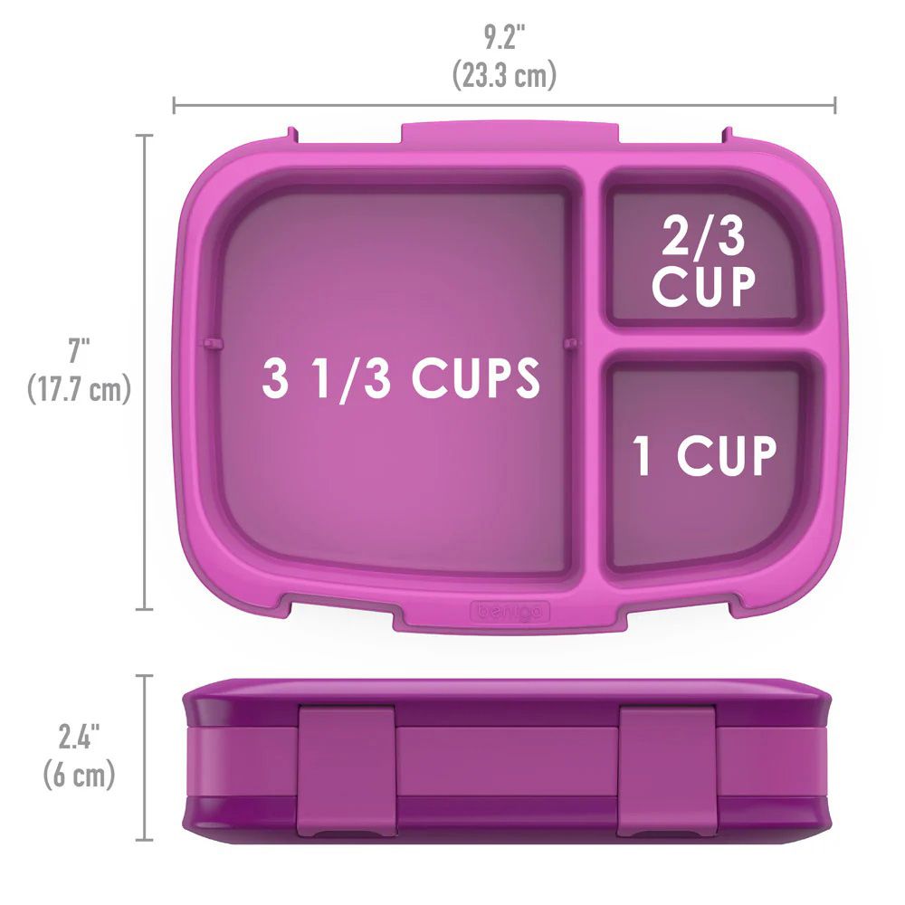 Bentgo - Fresh 3 Compartment Lunchbox - Purple