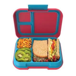 Bentgo - Pop 3 Compartment Lunchbox - Flame Red/Turqooise