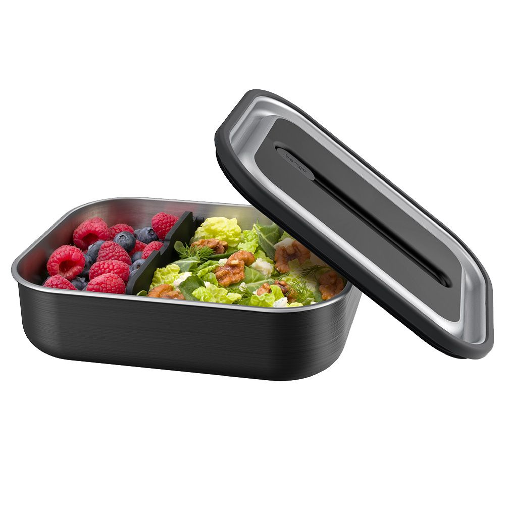 Bentgo - Microsteel Leak Proof Lunch Box - Carbon Black