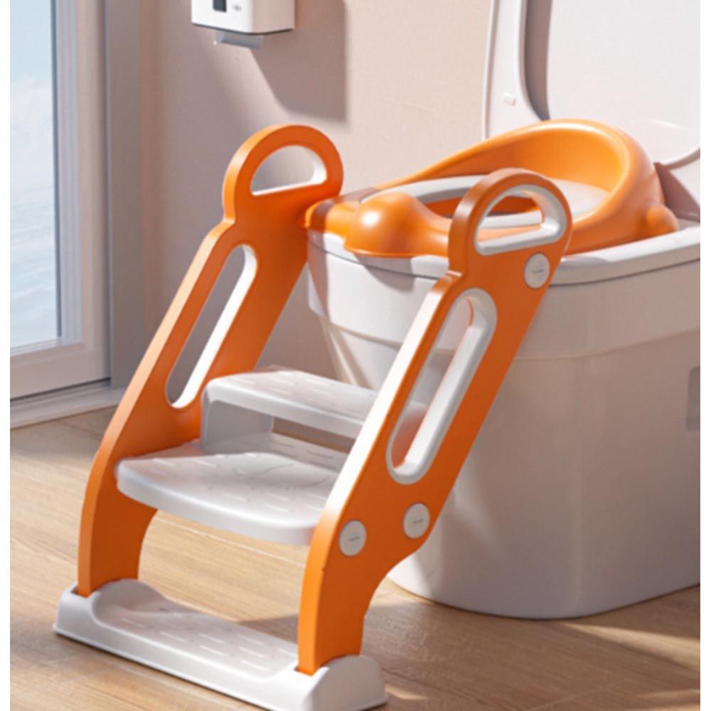 Little Angel - Baby Potty Trainer Step Stool And Seat - Orange