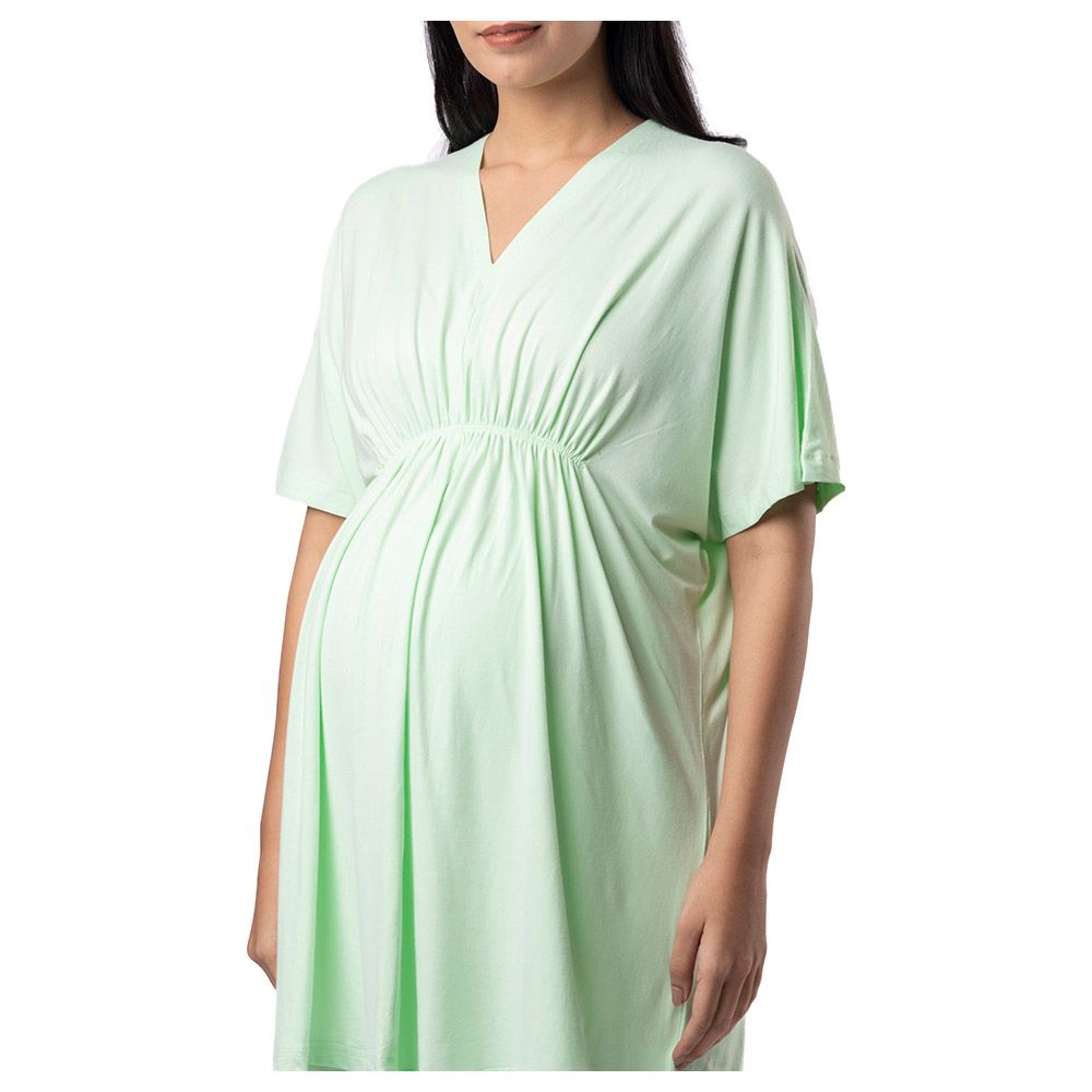 Block Hop - Maternity Kaftan Top - Lime