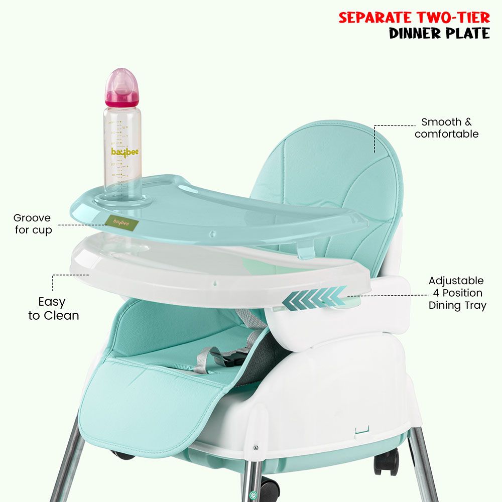 Baybee - 4-In-1 Nora Convertible Baby High Chair - Green