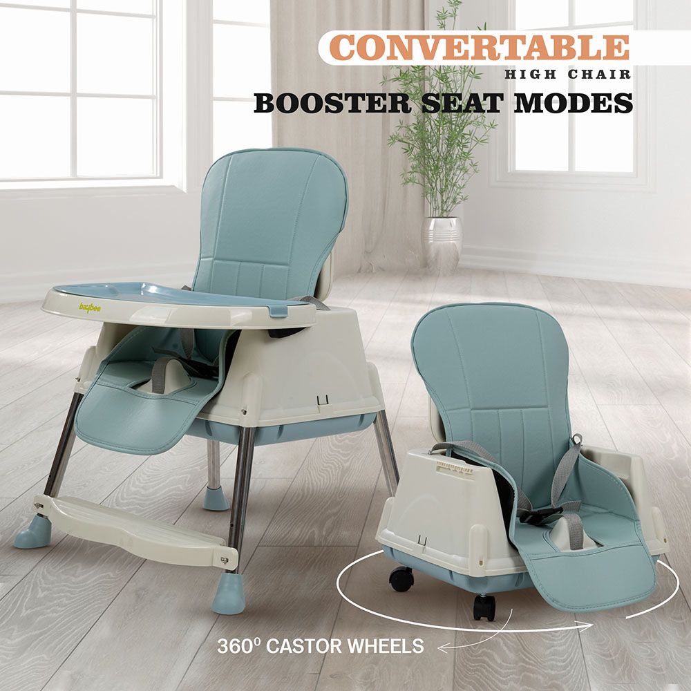 Baybee 4-In-1 Convertible Baby High Chair - Blue