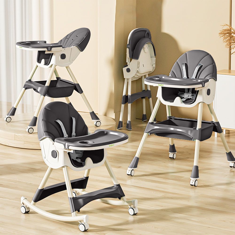 Baybee - 3-In-1 Iris Convertible Baby High Chair - Grey