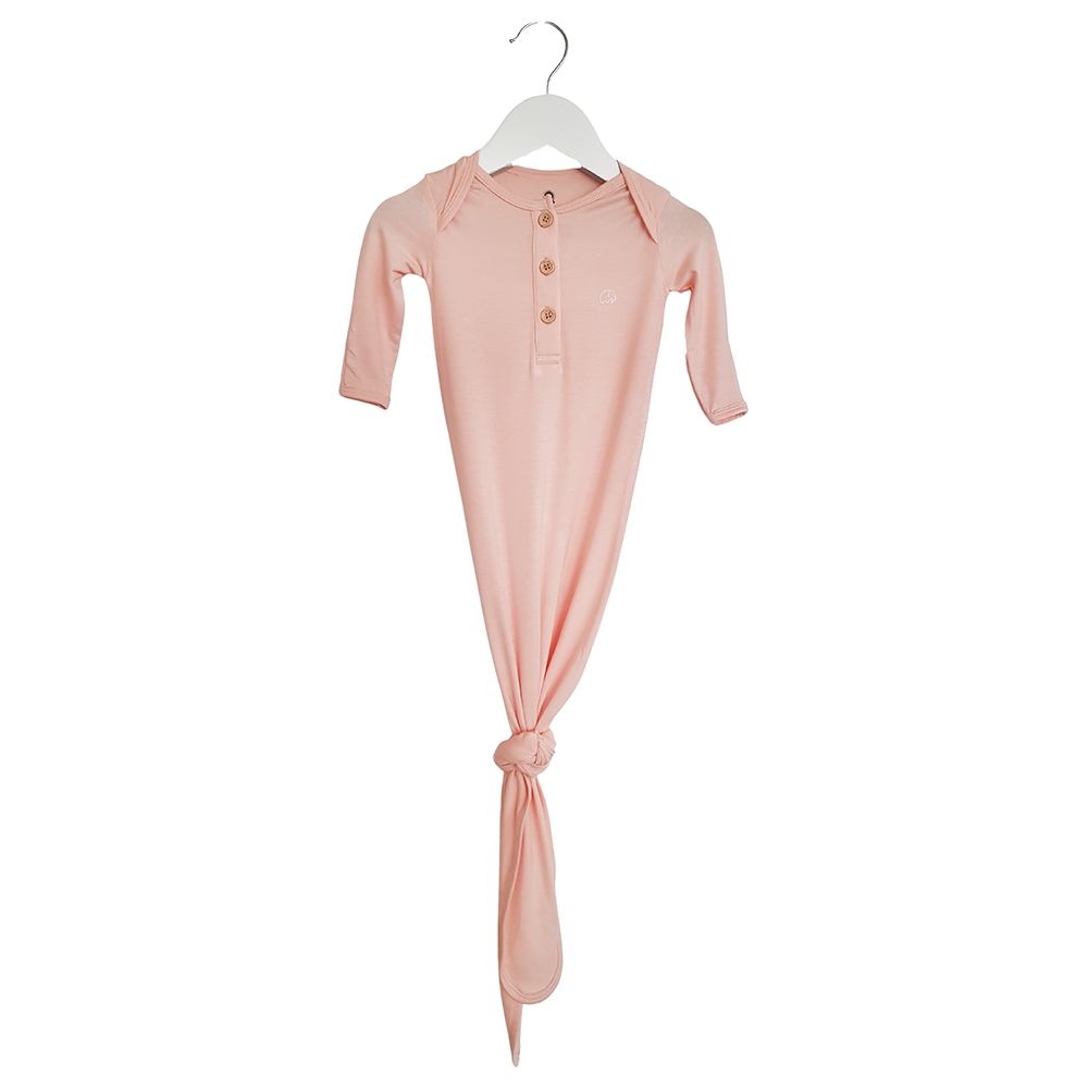 Anvi Baby - Knotted Gown & Beanie Set - That's Peachy