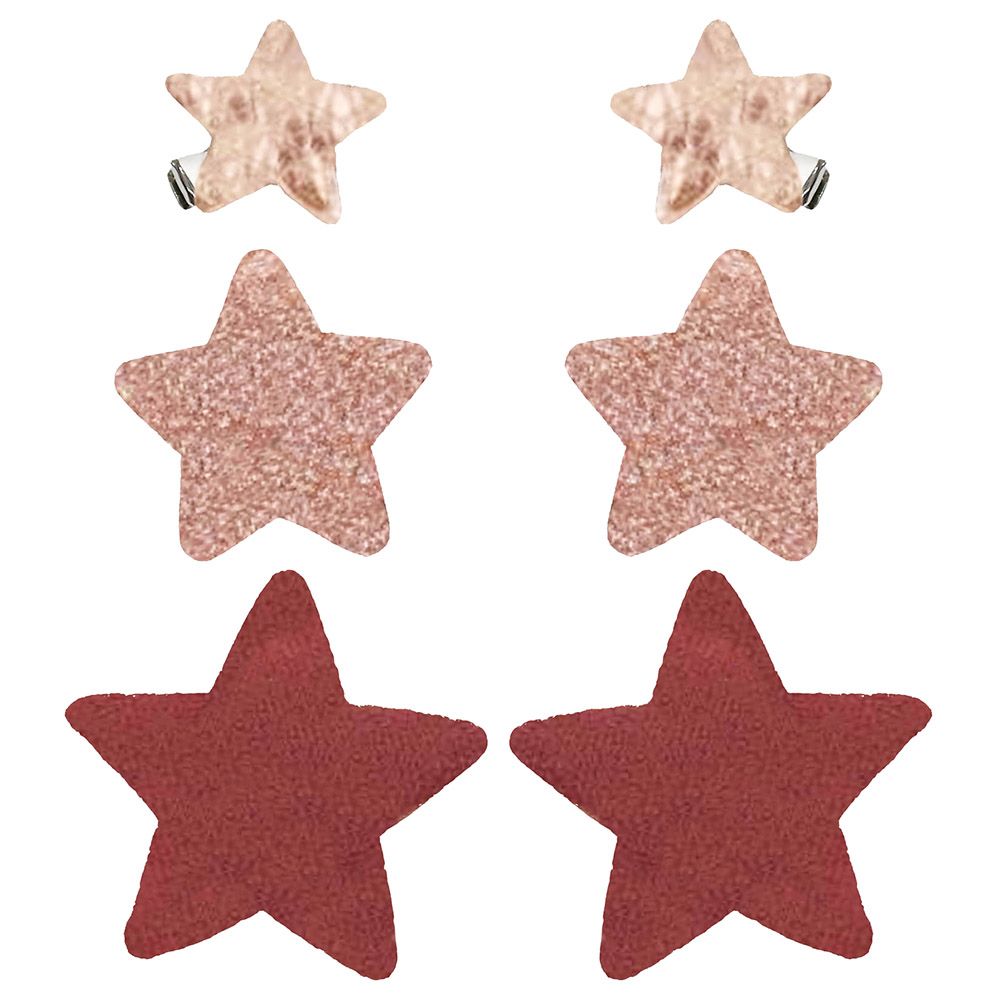 Billy Loves Audrey - Starry Skies Hair Clip - Cherry - 6pcs