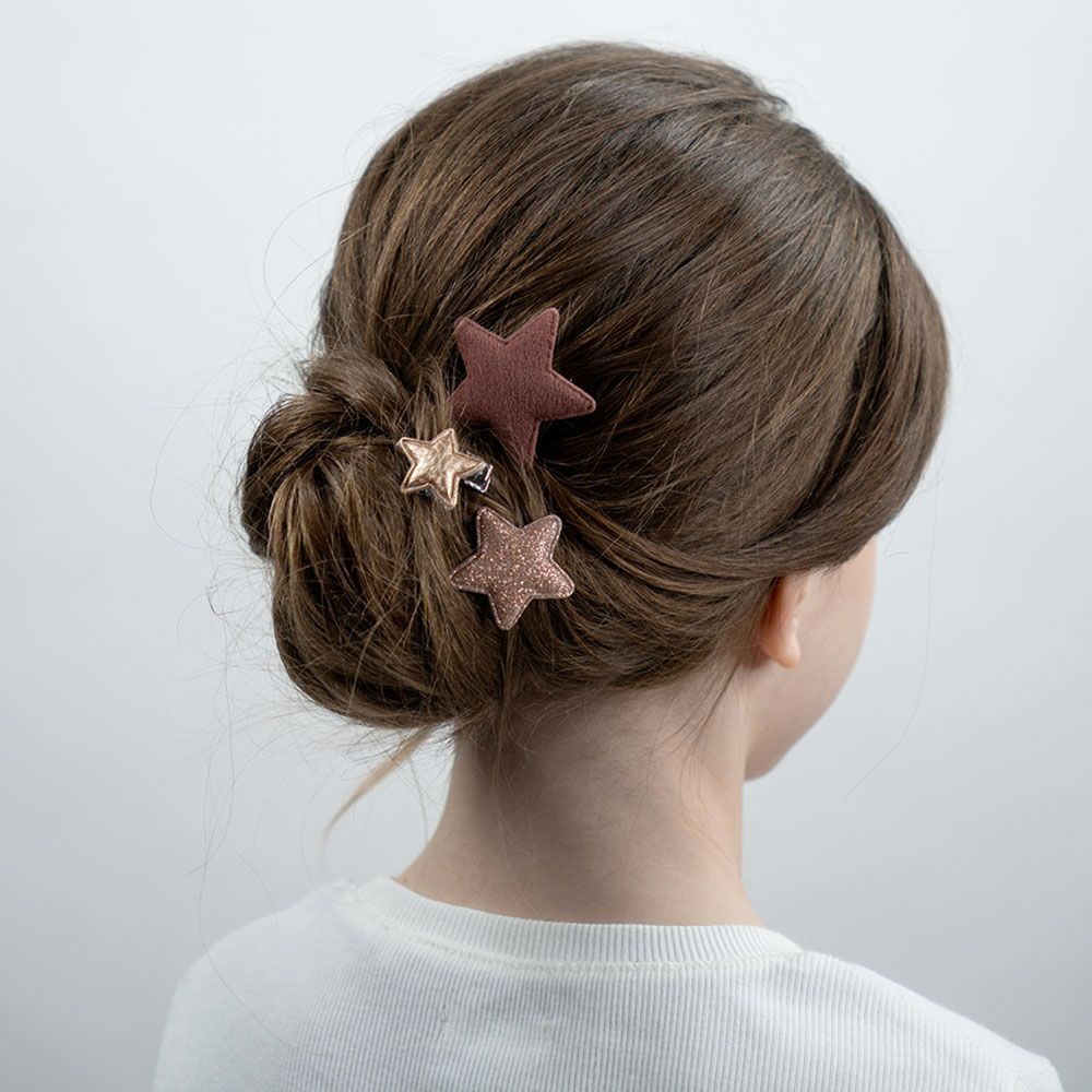 Billy Loves Audrey - Starry Skies Hair Clip - Cherry - 6pcs