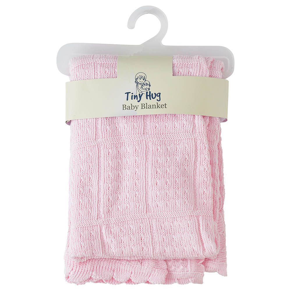 Tiny Hug - Newborn Soft And Warm Baby Blanket - Pink