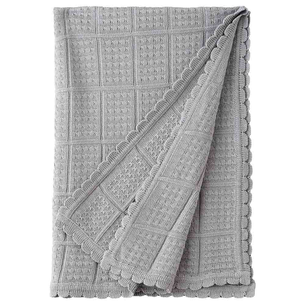 Tiny Hug - Newborn Soft And Warm Baby Blanket - Dark Grey