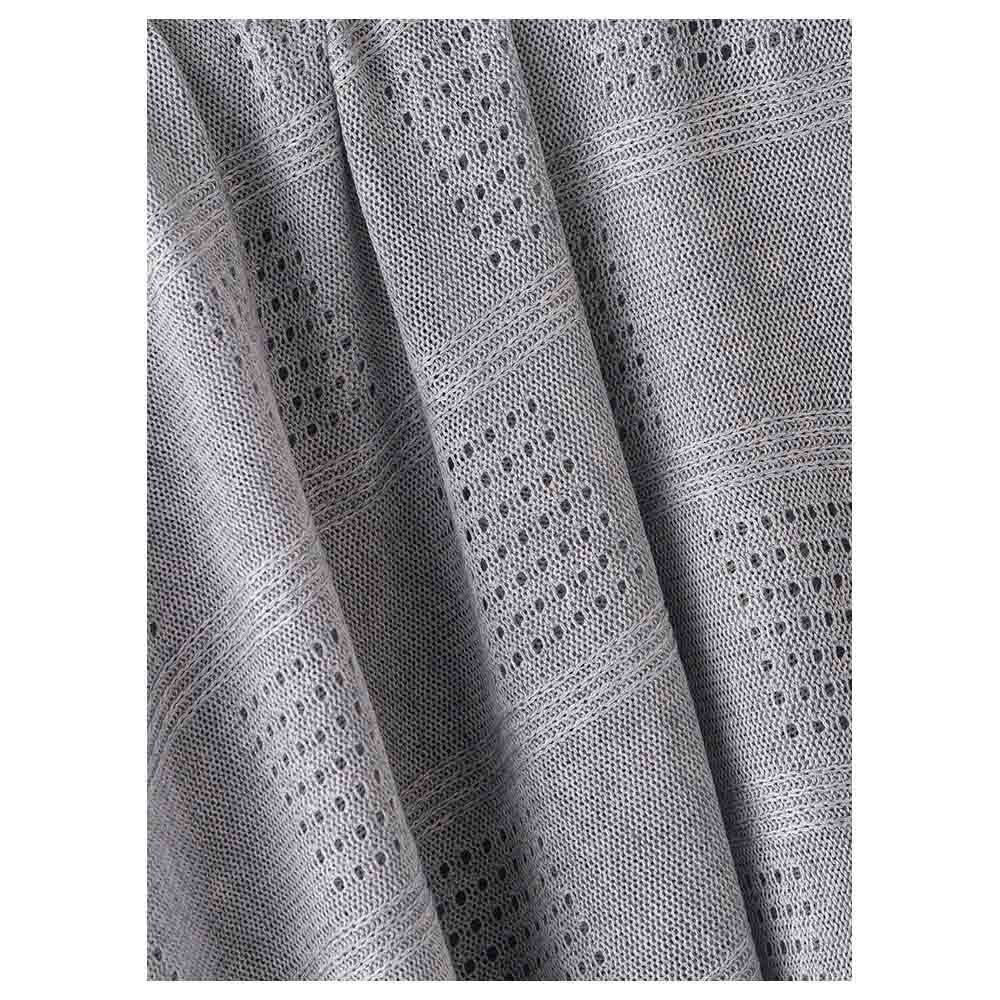 Tiny Hug - Newborn Soft And Warm Baby Blanket - Grey Melange