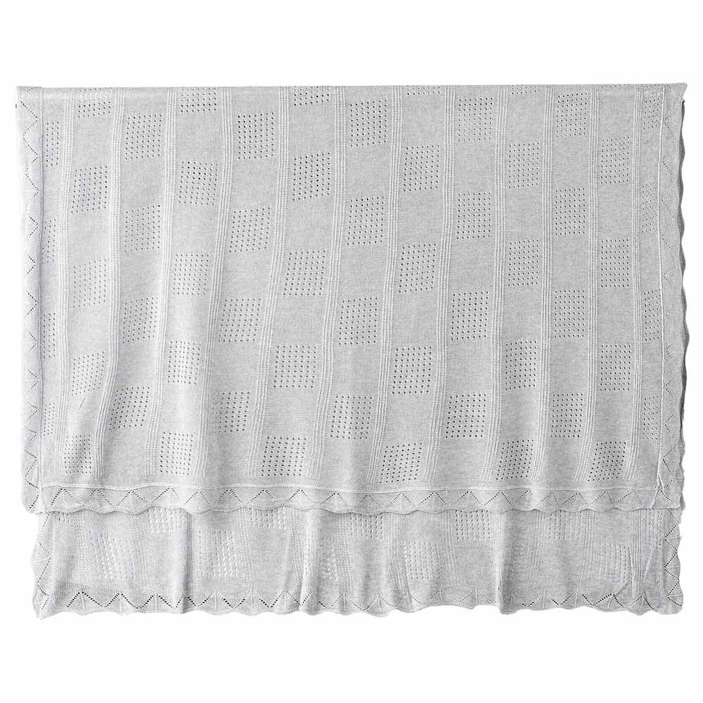 Tiny Hug - Newborn Soft And Warm Baby Blanket - Grey Melange