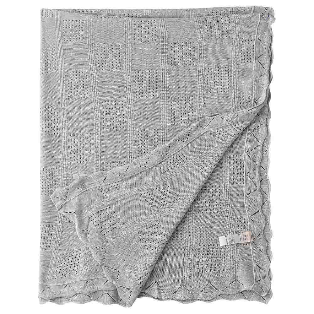 Tiny Hug - Newborn Soft And Warm Baby Blanket - Grey Melange