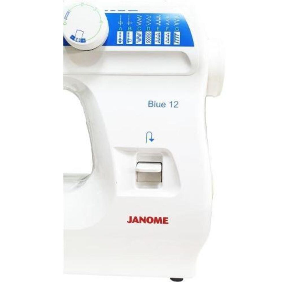 Janome - Blue 12 Stitches Sewing Machine - White