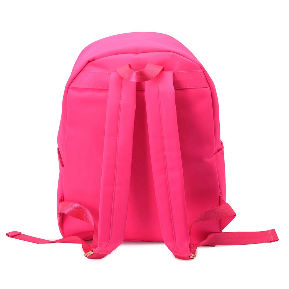 TheHappyTribe - Personalised Backpack - Neon Pink - 14.5-inch