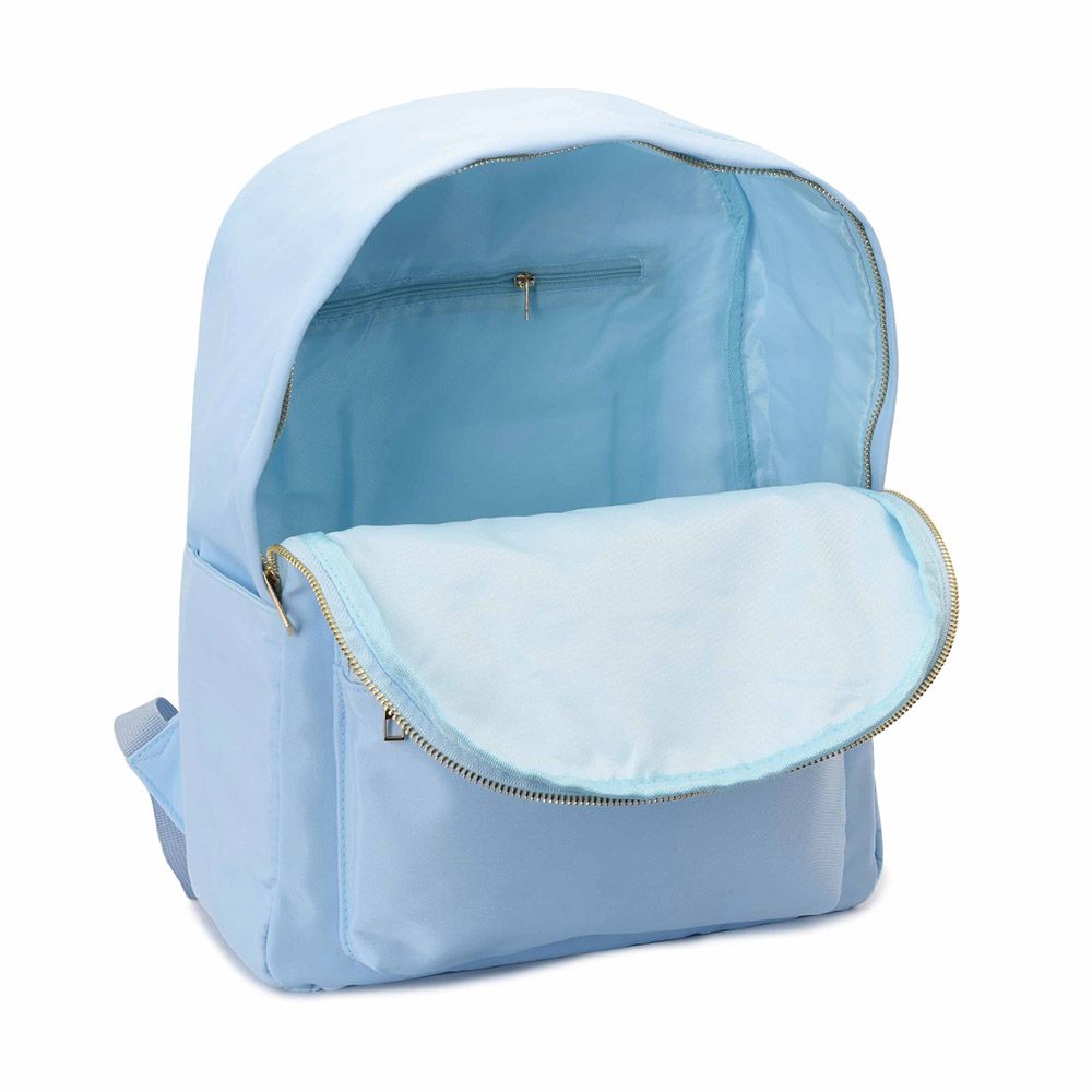 TheHappyTribe - Personalised Backpack - Baby Blue - 14.5-inch