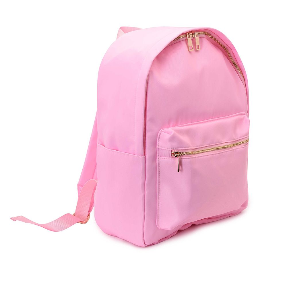 TheHappyTribe - Personalised Backpack - Baby Pink - 14.5-inch